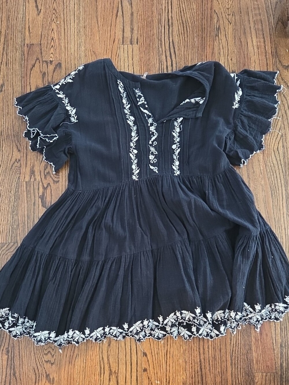 Free People Embroidered Peasant Dress